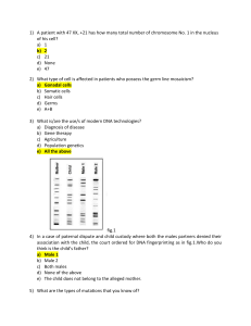 Genetics B3 Practice Q