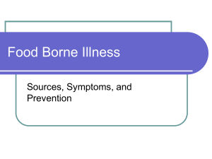 Food Borne Illness Foods II