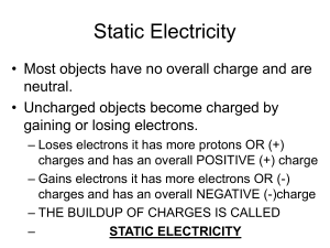 Static Electricity Notes 10-5