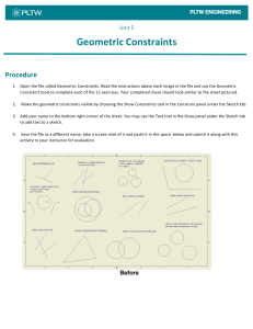 Activity 5.2 Geometric constraints