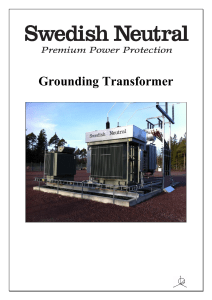Swedish Neutral Grounding Transformer Technical Specification English