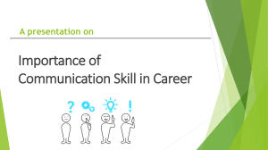 Final Importance of Communication Skill in Career