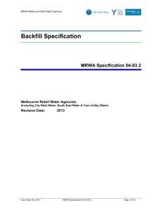 MRWA Backfill Specification 04-03.2