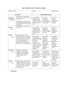 3MT COMPETITION GRADING RUBRIC