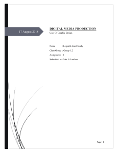DIGITAL MEDIA PRODUCTION(To be corrected)