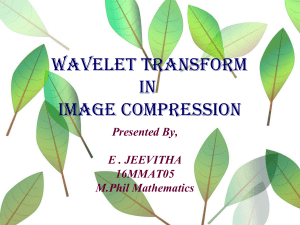 wavelettransforminimagecompression-170111054205