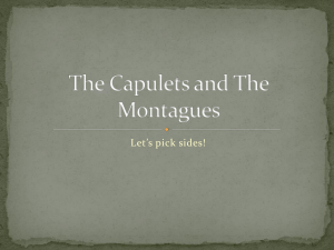 the capulets and the montagues ppt