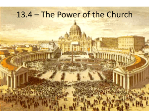13.4 - the power of the church