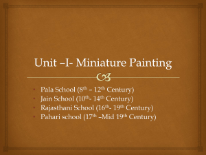 Unit –I- Miniature Painting