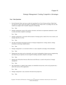 Strategic Management Chap001