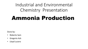 Ammonia Production