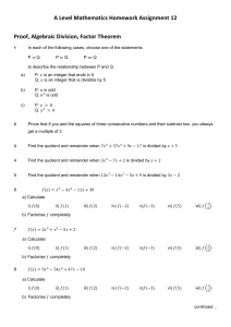 A1 Maths HW Assignment 12