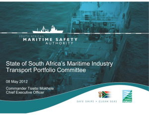South Africa's  Maritime industry
