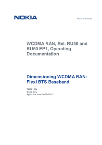 dimensioning wcdma ran flexi bts baseband ru50