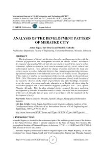 ANALYSIS OF THE DEVELOPMENT PATTERN OF MERAUKE CITY 