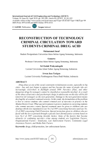 RECONSTRUCTION OF TECHNOLOGY CRIMINAL CIRCULATION TOWARD STUDENTS CRIMINAL DRUG ACID
