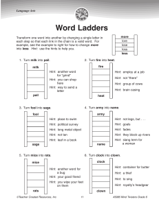 word ladders