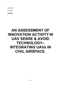 An Assessment of Innovation Activity in UK Sense & Avoid Technology- Integrating UAVs in British Civil Airspace. 