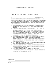micro needling consent form