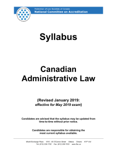 00Syllabus - Administrative-May-2019