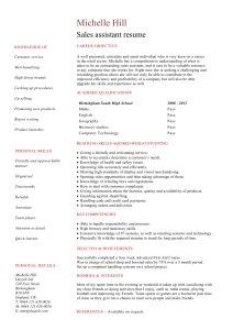 student resume template 1