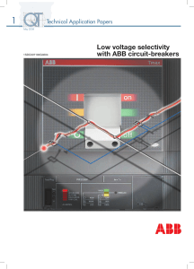ABB-Low Voltage Selectivity with ABB Circuit Breakers