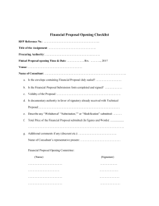 20170723-Financial Proposal Opening Checklist