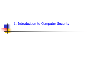 Introduction to Security   