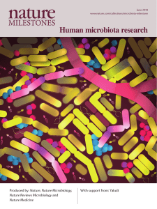 nature milestones - Human microbiota research