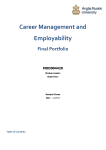 Career Management and Employability