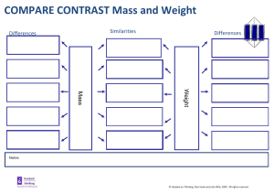CompareContrast mass weight