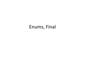 Enums, Final
