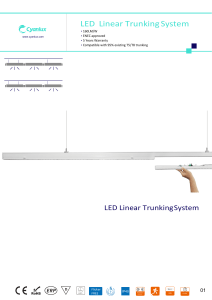 CYANLUX LED LINEAR TRUNKING SYSTEM SPECIFICATION 201907