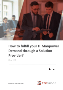 How to fulfill your IT Manpower Demand through a Solution Provider