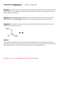 Chemistry 1B Assignment 3