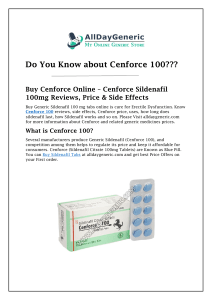 Do You Know about Cenforce 100?