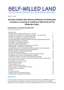 NATURAL SCIENCE AND SPATIAL APPROACH OF REWILDING –evolution in meaning of rewilding in Wild Earth and The Wildlands Project