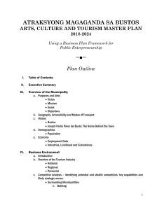 Arts Culture and Tourism Master Plan 2018-2024 Framework
