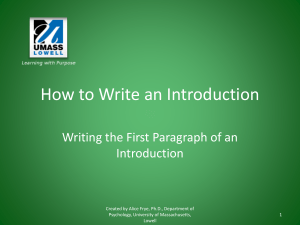 How to write an Introduction-The First Paragraph tcm18-117650