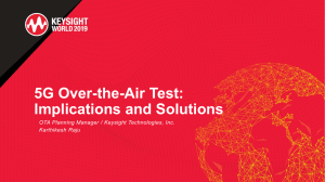 5G Over-the-Air Test - Implications and Solutions