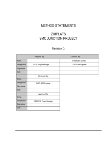 SMC Junction Project Method Statements Rev 0