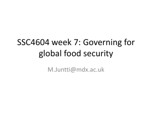 SSC4604 Week 7 2018 food security