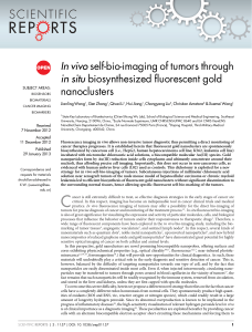 In vivo self-bio-imaging of tumors through