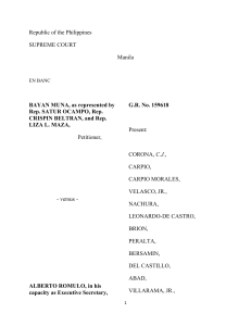 Muna v. Romulo - Decision of 1 February 2011