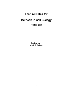 Methods in cell Biology.notes