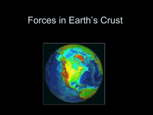 Forces in Earth Crust