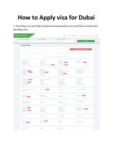 How to apply UAE visa online
