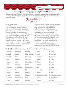 grms shakespeares language using context clues