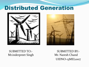 Distributed Generation