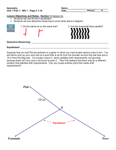 Geometry Worksheet